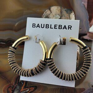 New BAUBLEBAR Gold Wrapped Curb Chain Hoops